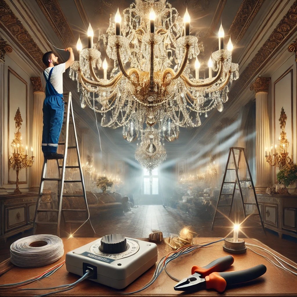 تعمیر لوستر ، آباژور و چراغهای قدیمی
